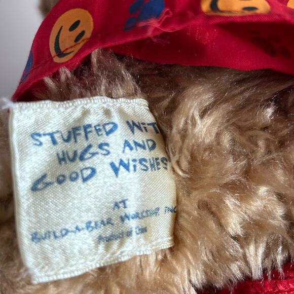 Build A Bear Brown Teddy 15" Plush w/ Red Joe Boxer Smiley Shorts - Picture 4 of 8